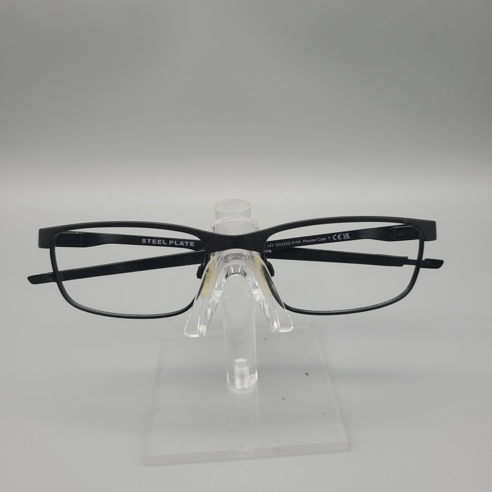 Oakley Steel Plate Eyeglasses Powder Coal Black OX3222-0154 54-18 141 Mens